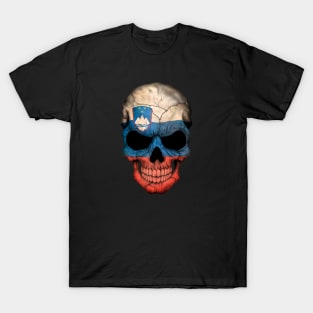 Slovenian Flag Skull T-Shirt